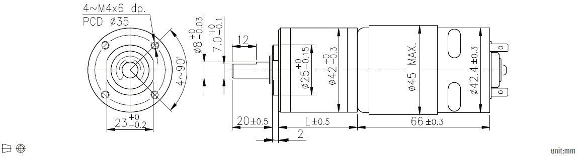 the image of dc gear motor